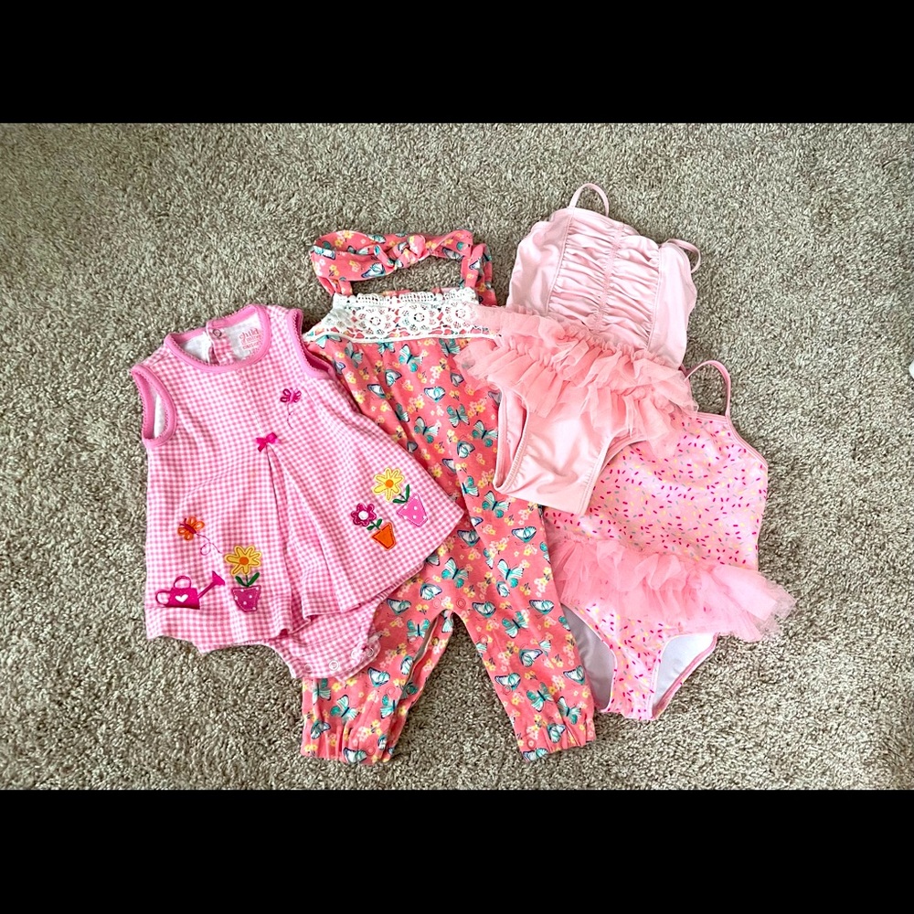 12 month summer girl lot